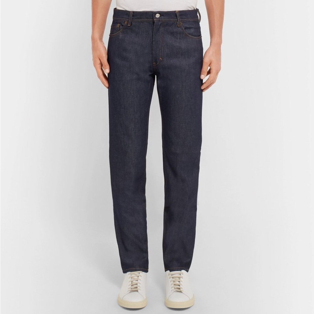 Acne Studios Blå Konst North Straight Slim Fit Jeans in Indigo